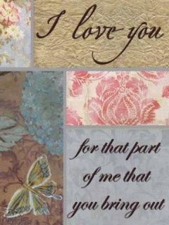 I love you