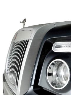 Vorderansicht eines Luxusautos