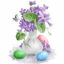 Osterblumen und Eier