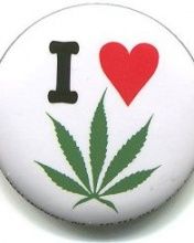 Abzeichen Ich Liebe Cannabis