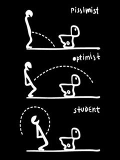 Humoristische Perspektive des Studenten