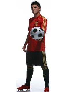 Fußballspieler mit Ball