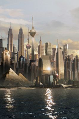 Futuristische Stadt
