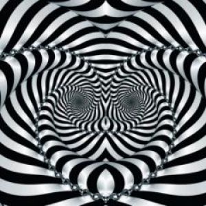 Hypnotische Schwarz-Weiß-Muster