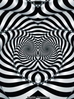 Hypnotische Schwarz-Weiß-Muster