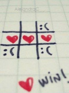Herz Tic-Tac-Toe Spiel