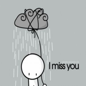 Illustration Ich Vermisse Dich