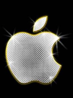 Glänzendes Apple-Logo