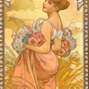 Vintage Blumen Kunst