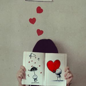 Niedliche Liebesillustration