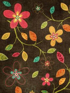 Buntes Blumenmuster