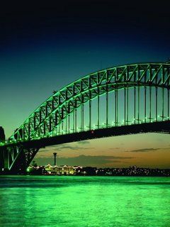Sydney Harbour Bridge bei Nacht