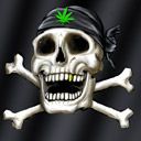Kunst von Totenkopf und gekreuzten Knochen