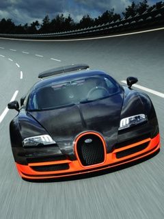 Bugatti Veyron auf der Strecke