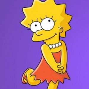 Lisa Simpson Charakter Hintergrundbild