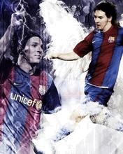 Fußballkunst von Lionel Messi