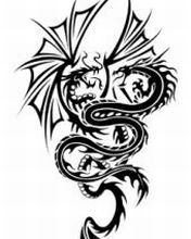 Drachen Tattoo Design