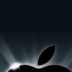 Minimalistisches Design des Apple-Logos
