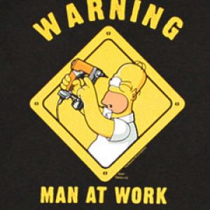 Homer Simpson Warnung