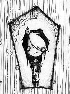 Gothische Charakterillustration