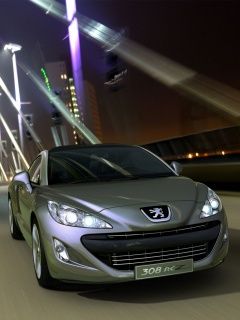 Peugeot 308 RCZ Nachtfahrt