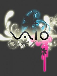 VAIO-Logo mit floralem Design
