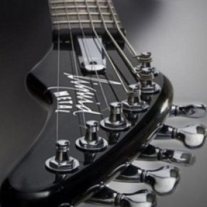 Nahaufnahme einer E-Gitarre