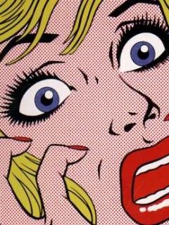 Pop Art Frau Ausdruck