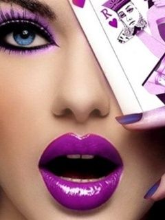 Glamouröser Lila Make-up