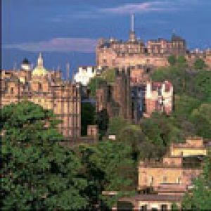 Blick auf das Edinburger Schloss