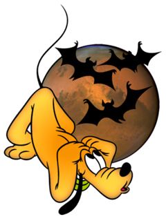 Pluto mit Fledermäusen und dem Mars