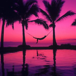 Tropischer Sonnenuntergang