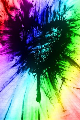 Bunte Herzkunst