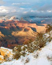 Winterlandschaft des Grand Canyon