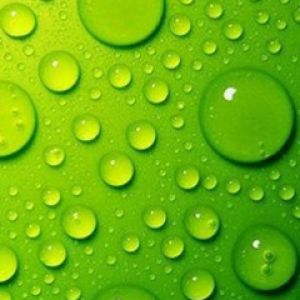 Grüner Wassertropfen Hintergrund