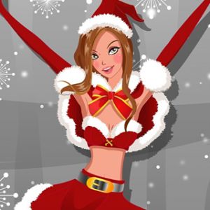 Festliches Weihnachtsmädchen