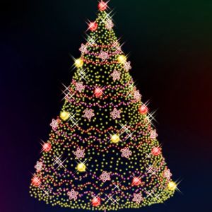 Bunter Weihnachtsbaum