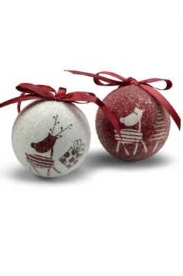 Weihnachtsornamente mit Rentieren