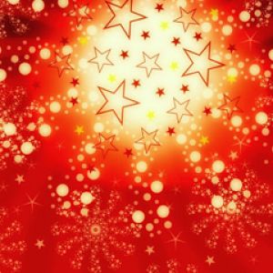 Festlicher Roter Sternenexplosion