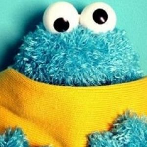 Niedlicher Blauer Monsterplüsch