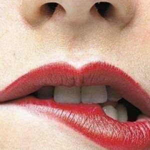 Nahaufnahme Roter Lippen