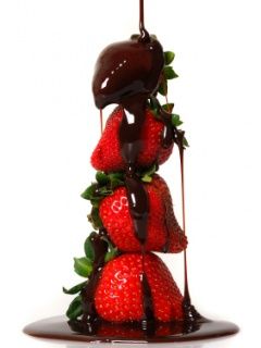 Erdbeeren in Schokolade