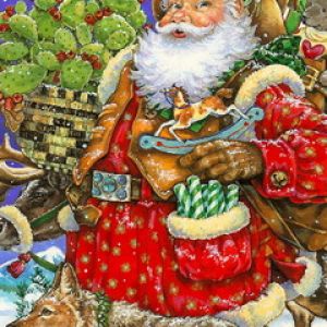 Weihnachtsmann mit Geschenken