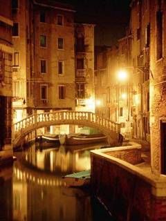 Venezianischer Nachtkanal