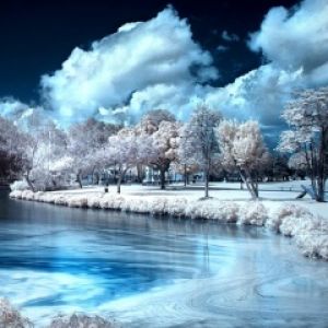 Ruhige Winterlandschaft