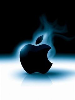 Apple-Logo mit Raucheffekt