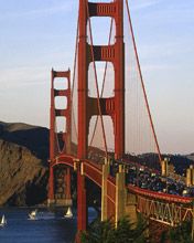 Golden Gate Brücke bei Sonnenuntergang