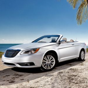 Chrysler Cabrio am Strand