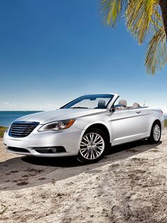 Chrysler Cabrio am Strand