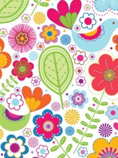 Buntes Blumenmuster